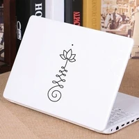 Vinyl Sticker Unalome Lotus Swirl Car Window Decor Meditation Yoga Zen Boho Laptop Decal for Apple MacBook / Bottle Decoration - Image 3