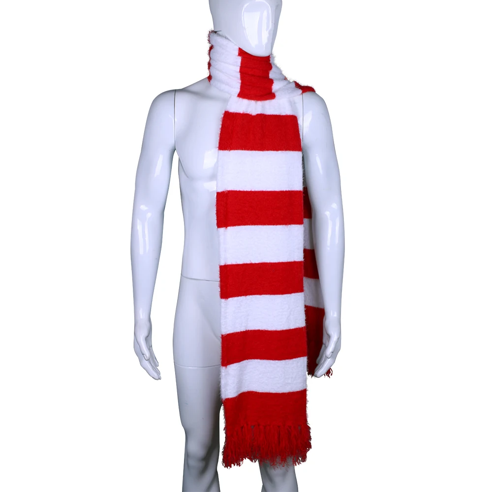2018 Cartoon The Grinch Scarf Red And White Scarf Cosplay The Grinch Costume Chrismas Gift Halloween Party Prop (10)