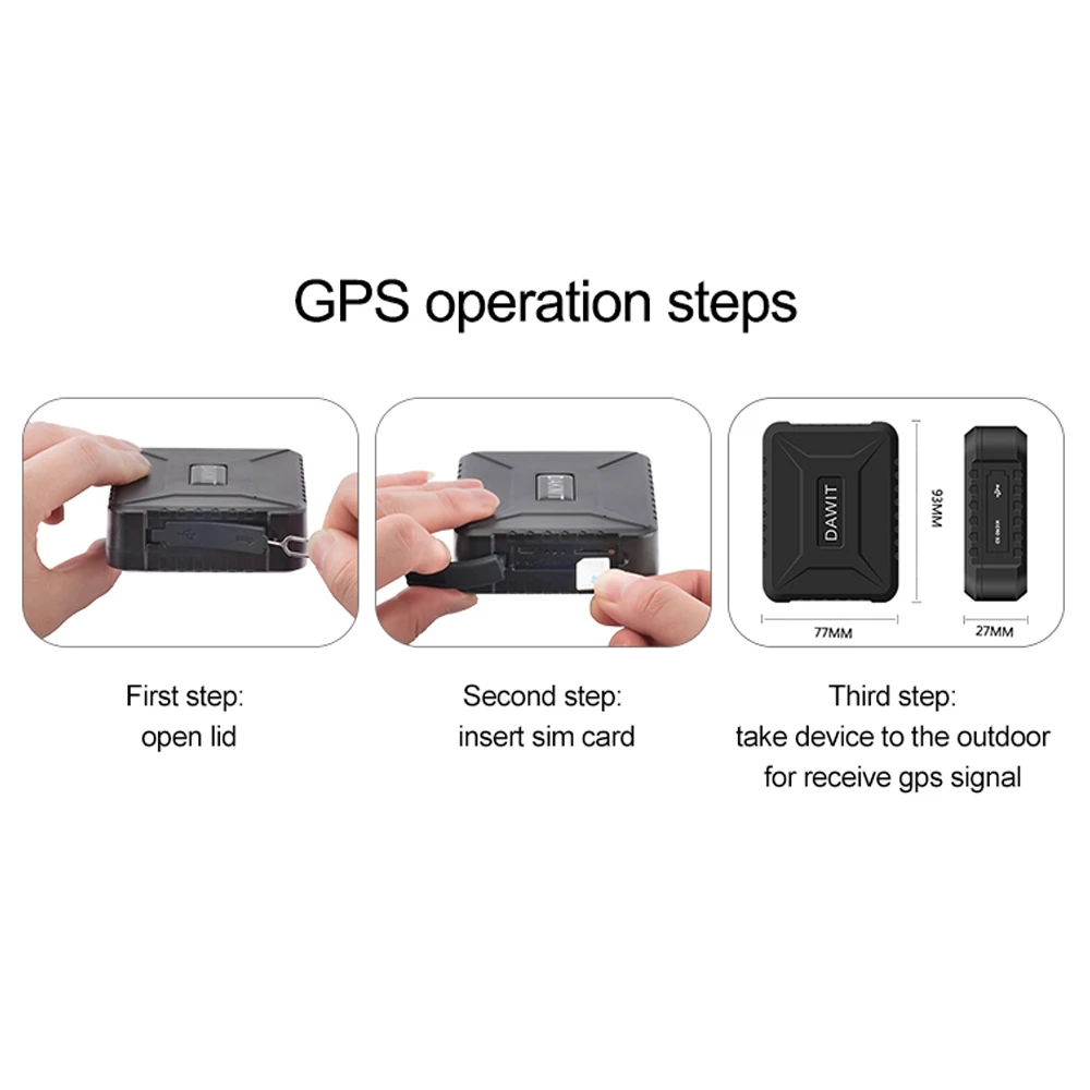 GPS трекер Автомобильный 10000Am 180 дней в режиме ожидания|GPS-трекеры| |