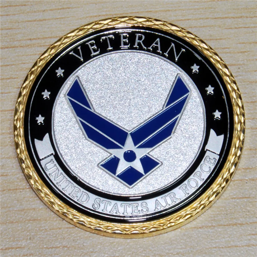 DHL 50 шт./партия, США Air Force-Veteran Excellence во всем, что мы делаем-флаг USAF наградная монета
