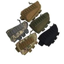 Тактические боеприпасы в виде ракушки винтовки съемки чехол-сумка для приклада разгрузка ложе винтовки нейлон журнал MOLLE Pouche держатель