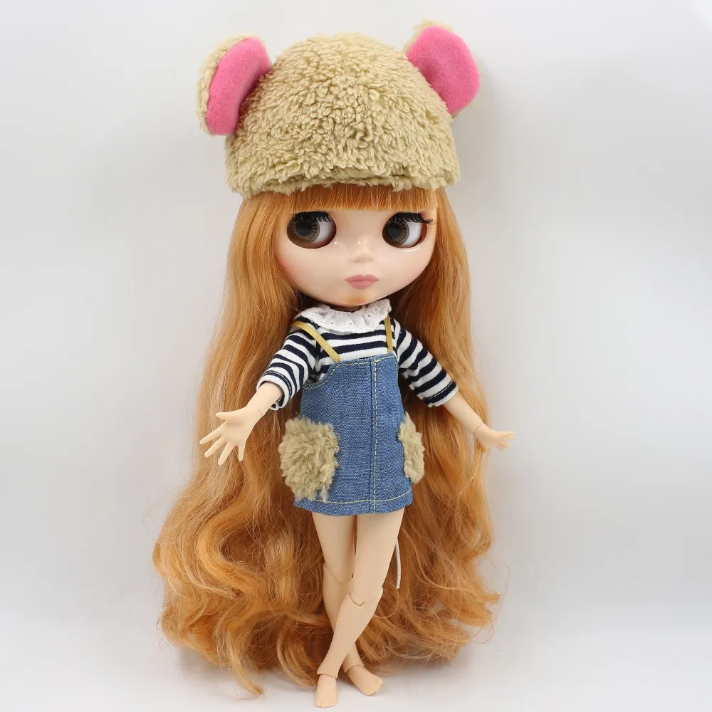 Ледяная кукла DBS Blyth ICY licca body BL2240/0145 золотисто оранжевые волосы натуральный кожный