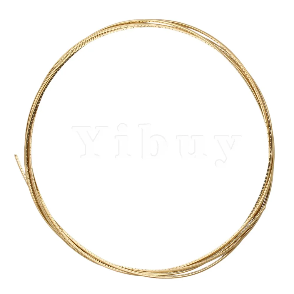 Yibuy Gold 8ft Guitar Fret Wire For Electric Guitar 2.3mm