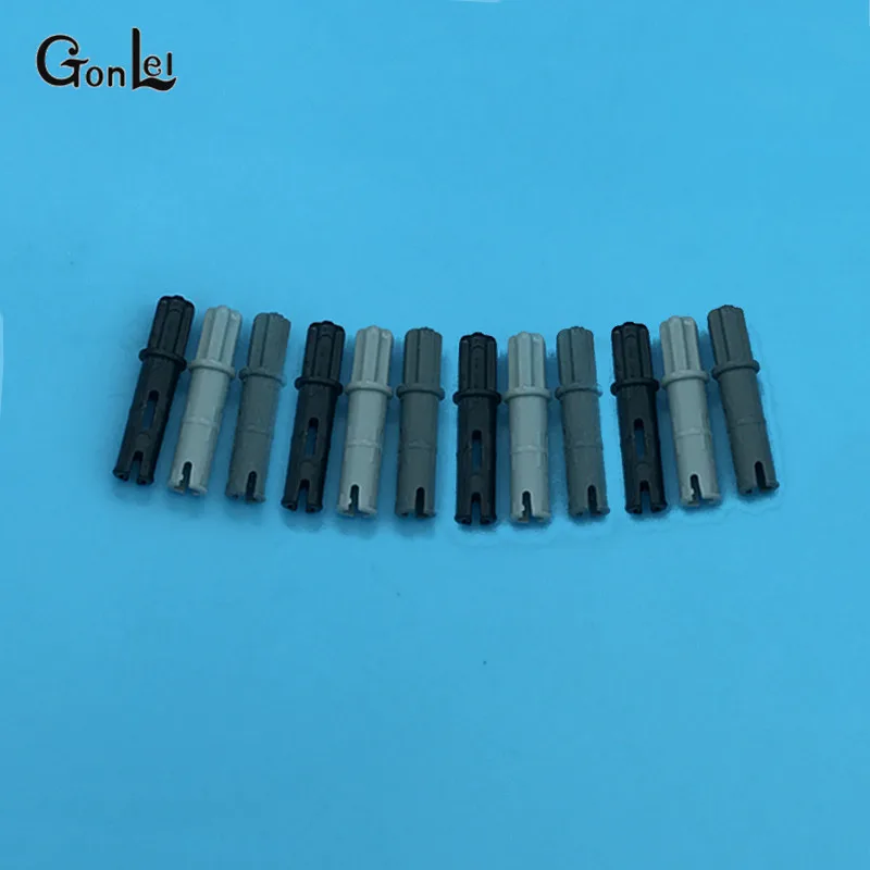 100 шт./лот Technic Parts 11214 Axle Pin 3L с фрикционными гребнями удлиненные и 1L Axlee блоки части