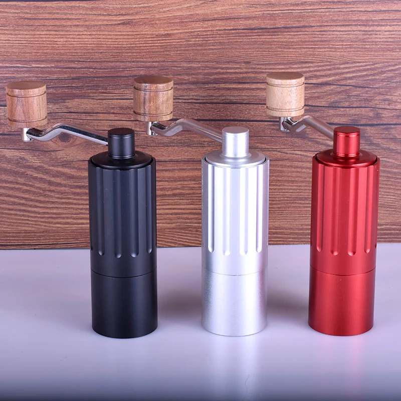 

Mini Manual stainless steel core Coffee Grinder Adjustable Coffee Mill with Storage Rubber Loop Easy Cleaning portable