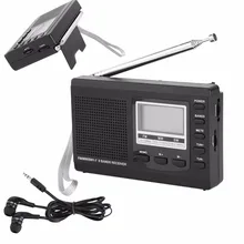 Портативное мини-радио am fm/MW/SW с цифровой Будильник Мини FM радиоприемник цифровой Портативный FM приемник радио-часы