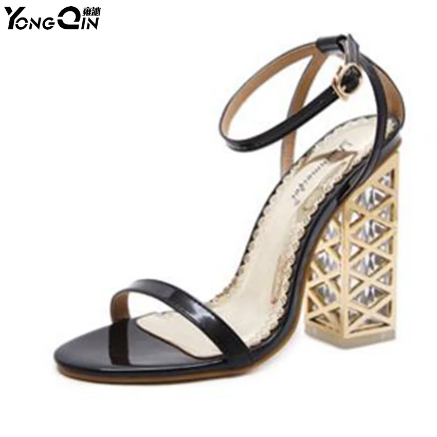 Summer New Crystal Open Toe Sandals Shoes High Heels Womens Shoes size