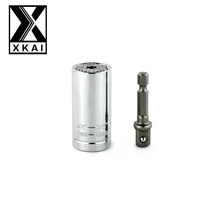 XKAI 1/4″-3/4″ 7-19mm Universal Socket Wrench Head Socket UNIVERSAL SOCKET END Bolt Hexagon Allen Head Torque Sleeve