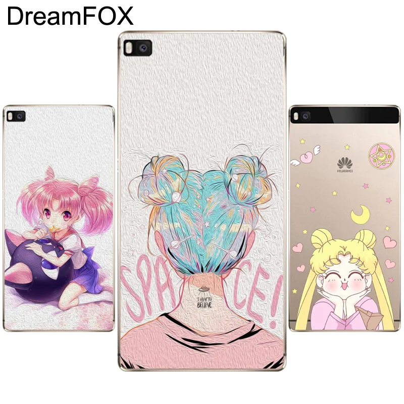 DREAMFOX M185 Мягкий силиконовый чехол из ТПУ с рисунком Сейлор Мун для Huawei P8 P9 P10 P20 P30 Lite