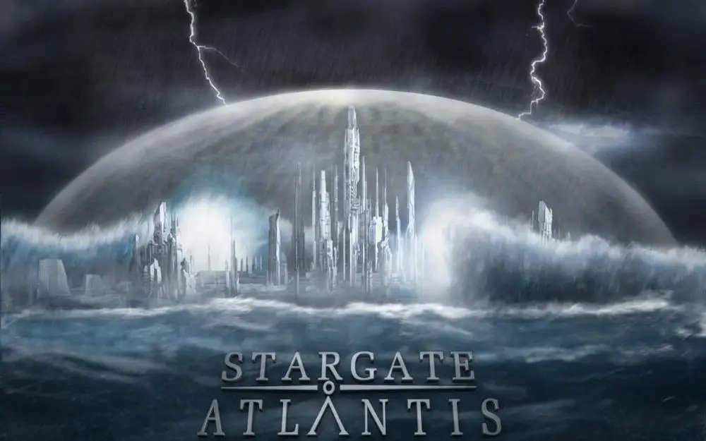 

Living room home wall decoration fabric poster Stargate Atlantis Movie