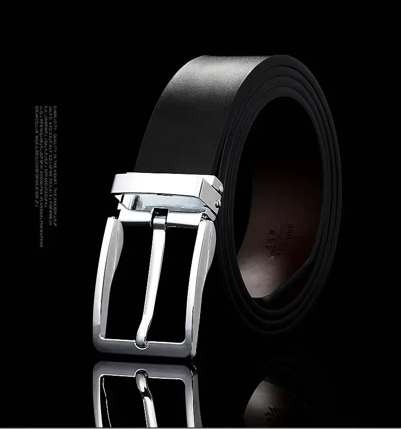 DOULILU New Designer Belts Men High Quality Luxury Brand Leather Belt Pin Buckle Black Business Trouser Strap Cinturones Hombre Cinto1 (2)