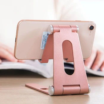 

Aluminum Alloy Adjustable Stand Desk Tablet Folding Stand Universal Desktop Holder Portable Bracket for Mobile Phone,Laptop