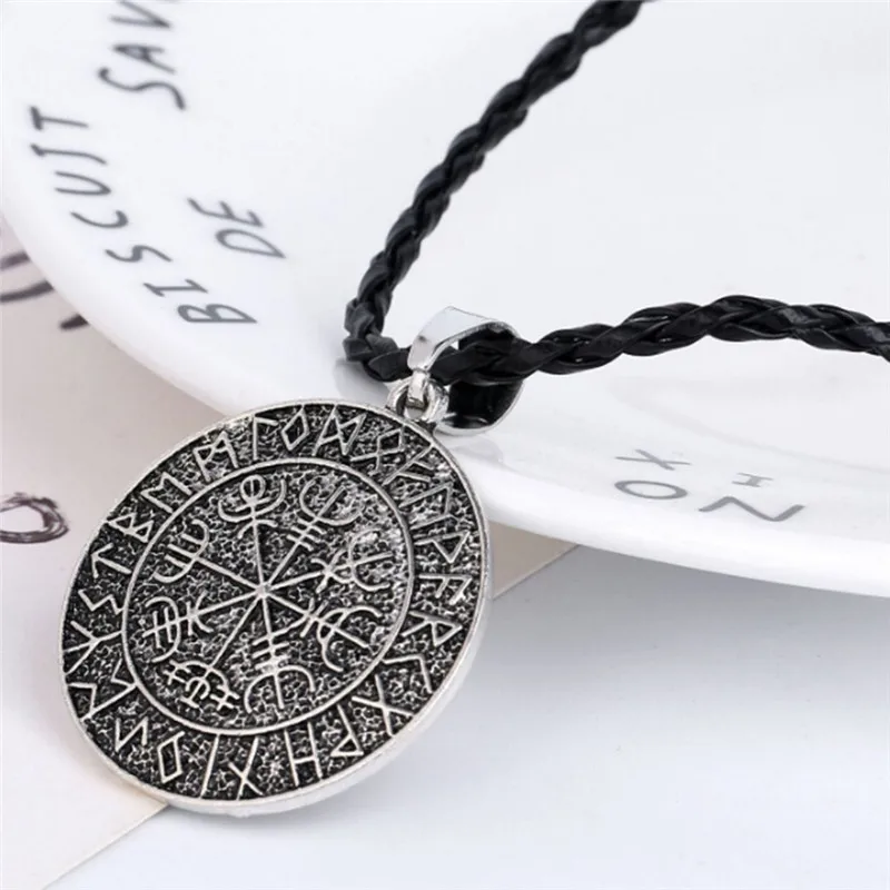 Вегвизир Амулет подвеска ожерелье Valknut Odin Symbal Of Norse скандинавские славянские