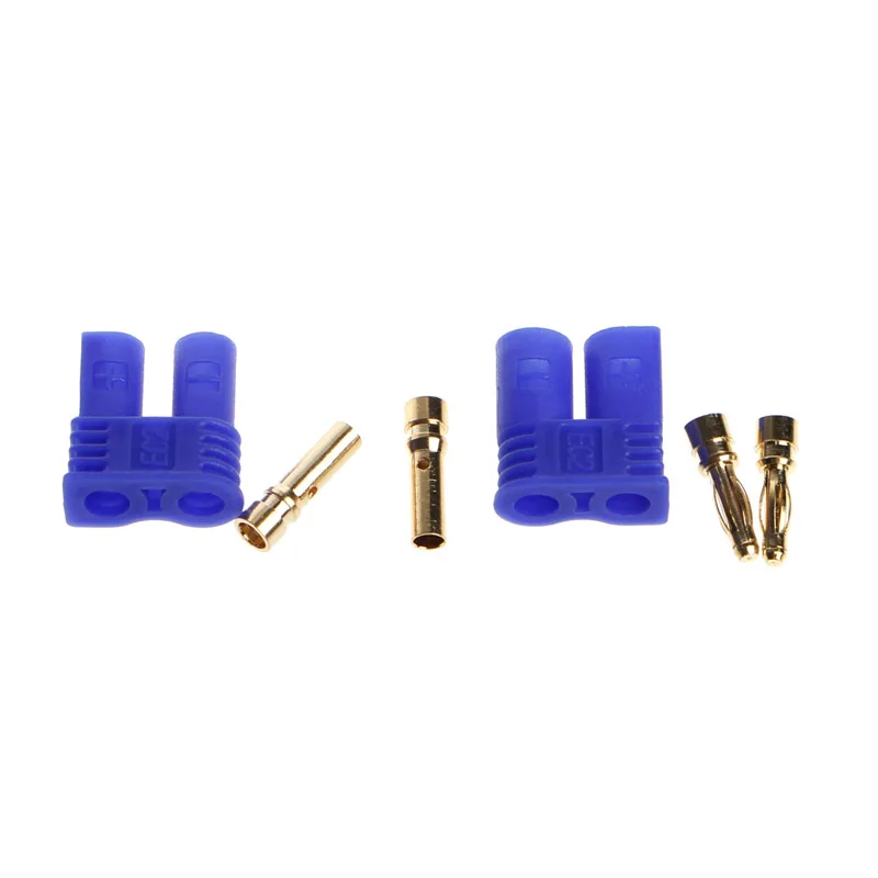 

10 Pairs RC Lipo Battery Connector EC2 2.0mm Gold Bullet Banana Plug Male&Female