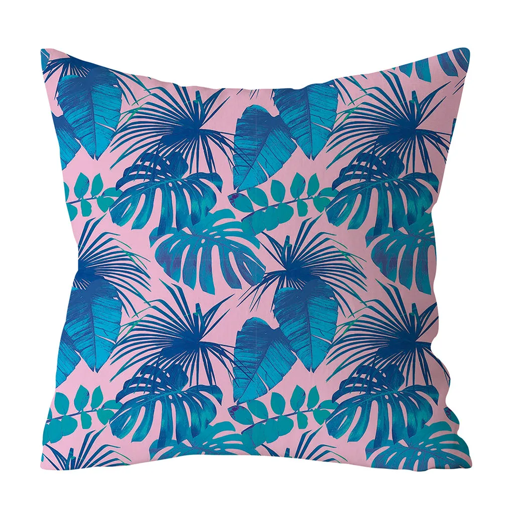 

Gajjar Plant pattern Cushion Cover Decorative Pillows Cover For Sofa Seat soft Green Leaf Pillow Case 45x45cm Home Decoration16W