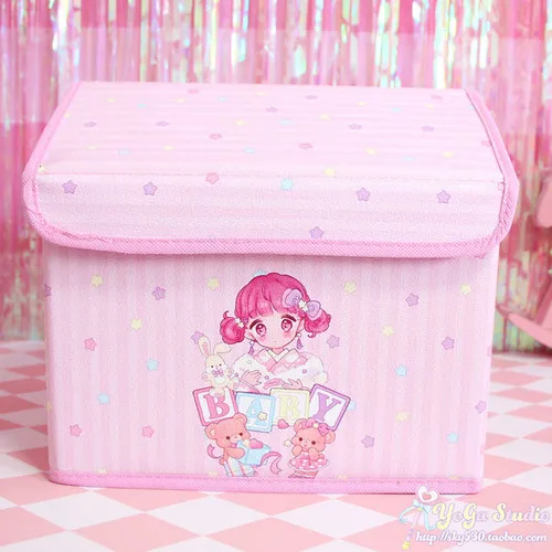 Серый Мультяшная милая My Melody Cardcaptor Sakura Sailor Moon, косметичка для девочек, сумки для макияжа, игрушка, складная коробка для хранения, сумка-Органайзер - Цвет: Серый