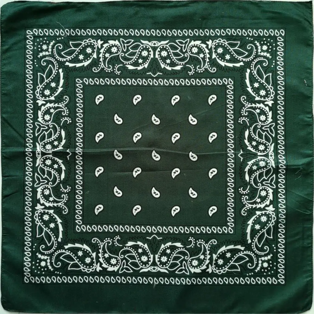 Polyester paisley Square Punk Hip Hop Bandana Neckerchief Headwear/Hair Band Scarf Neck Wrist Wrap Band Headtie for Men best scarves for men Scarves