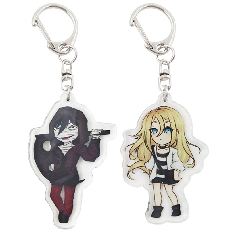 

New Japan Anime Angels of Death Ray Keychain Satsuriku no Tenshi Character Pendants New Foster Acrylic Keyring Gift 1pcs