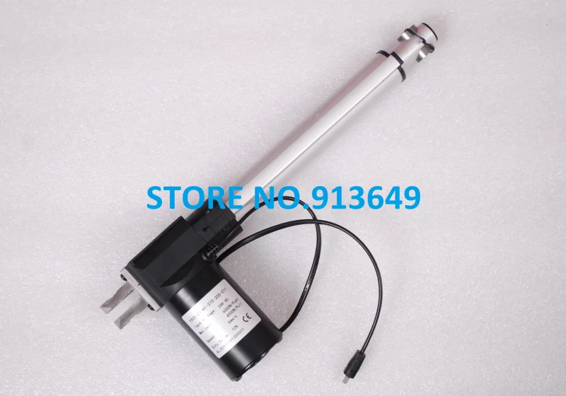 500n Free load at 25mm/s 500mm stroke 24v DC linear actuator for