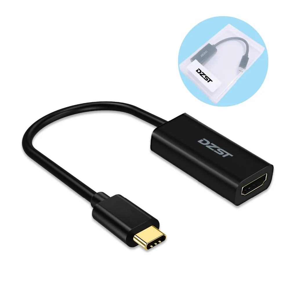 DZLST USB C к HDMI адаптер 4 K 60Hz Тип C 3,1 к HDMI VGA Displayport мини DP адаптер конвертер для MacBook хромированная книга DELL hp