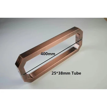 

CC=400MM Modern Square Glass Door Pull Handle Commercial Entry Residential Shower Box Double Side