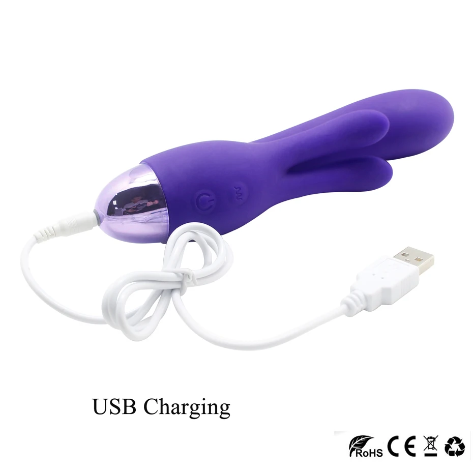Афродизийный USB заряжаемый вибратор кролик мощный вибрирующий массажер