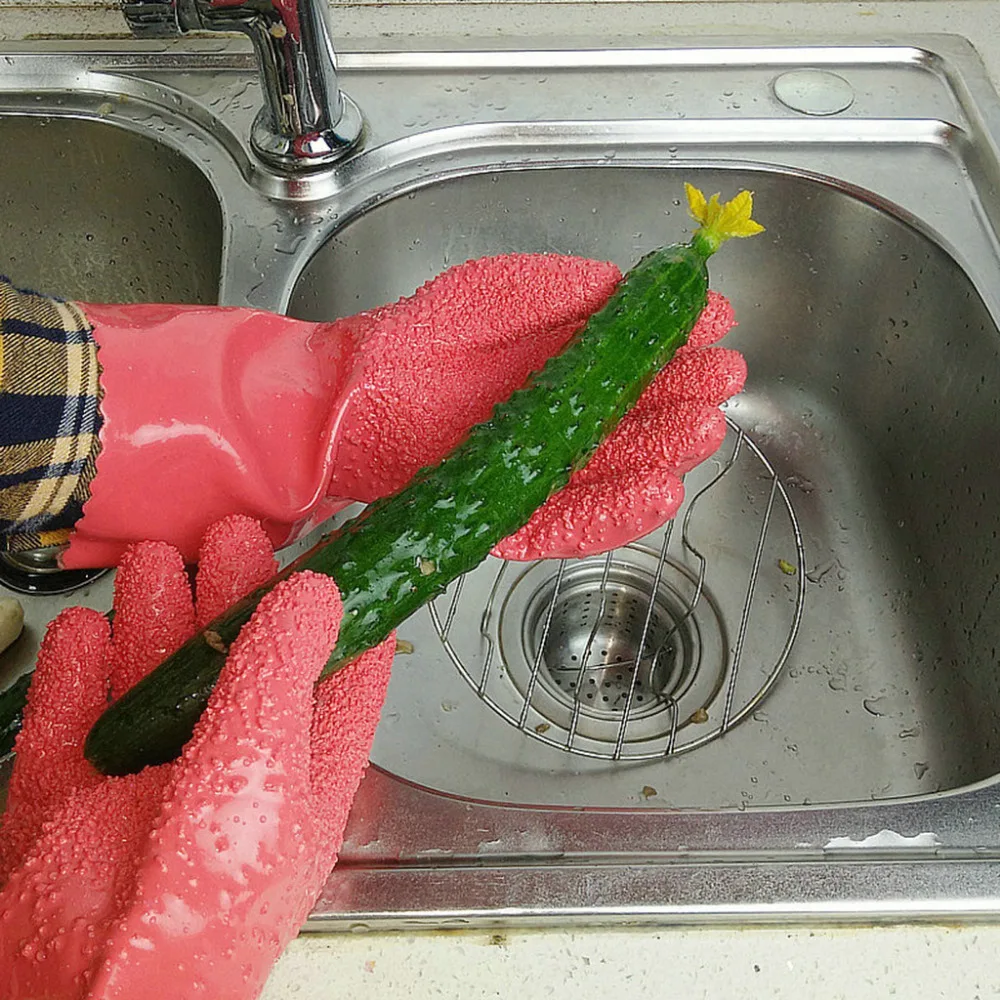 Перчатки для чистки очищенных картофеля кухонные инструменты пилинг фрукты овощи перчатки для чистки рыбы резиновые очистка садовые перчатки 7