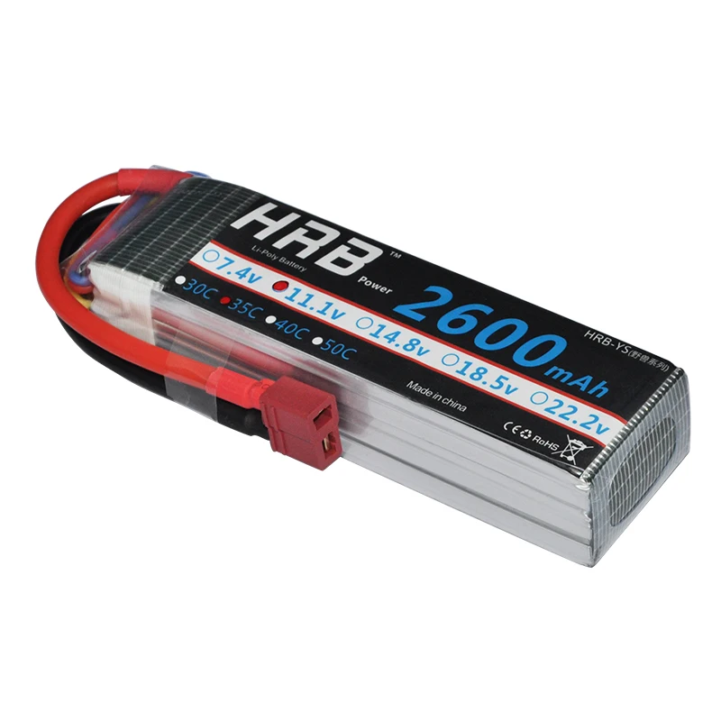 Аккумулятор HRB 3S Lipo 11 1 В 2600 мАч 35C 70C для радиоуправляемых автомобилей лодок дронов