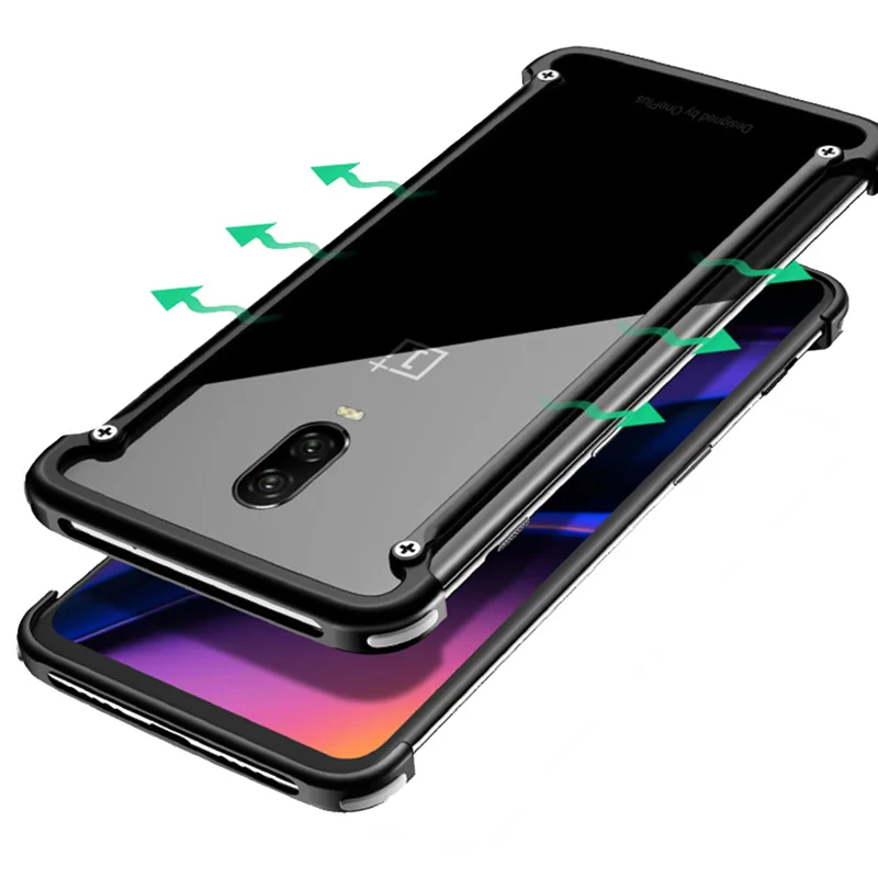 for Oneplus 7 Pro Case Aluminum Metal Bumper Cover for Oneplus 7 Coque