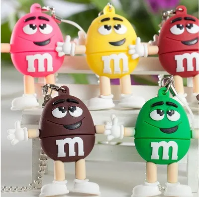 Шоколадный M& M USB флеш-накопитель smile, 4 ГБ, 8 ГБ, 16 ГБ, 32 ГБ, 64 ГБ, USB флешка, флешка, u-диск, креативный подарок