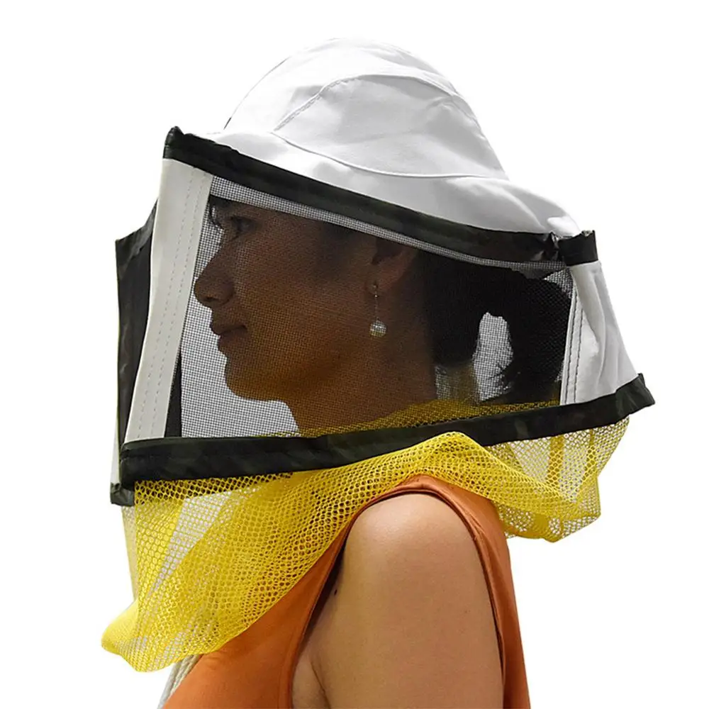 Beekeeper Beekeeping Protective Clothing Anti-bite Hat With Square Face Protective Net With Adjustable Strap