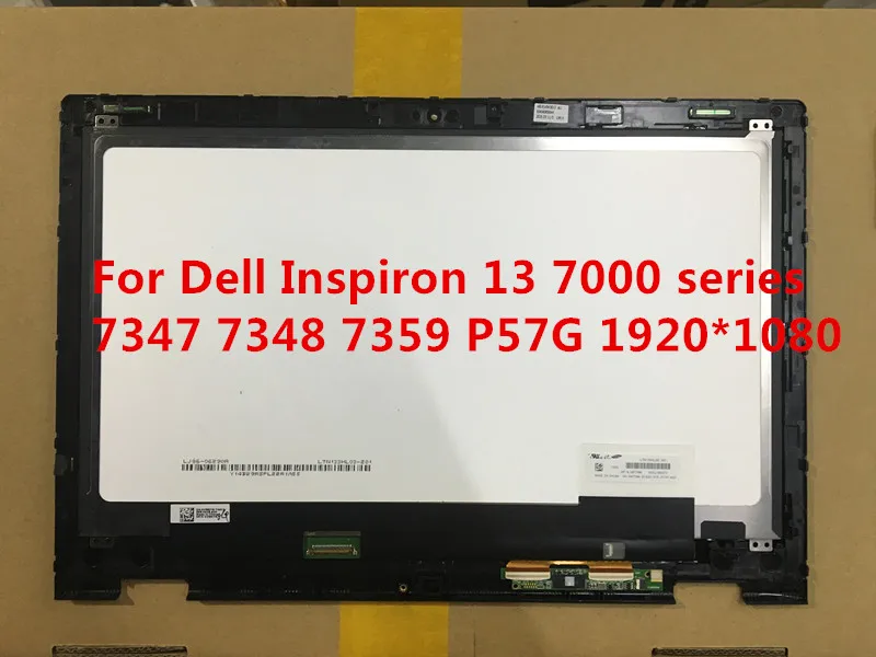 Для Dell Inspiron 13 7000 7347 7348 7359 P57G LTN133HL03-201 Полный ЖК-дисплей с сенсорным дигитайзером+ рамка