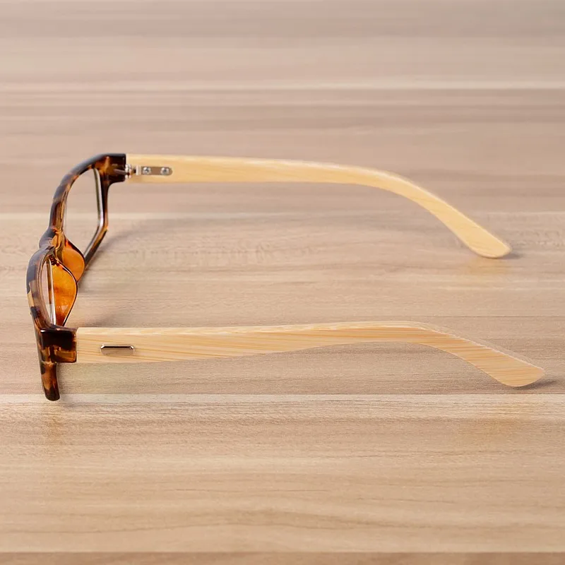 NOSSA бамбуковые очки ручной работы для женщин и мужчин, оправа для очков, винтажные леопардовые очки для близорукости, оправы для очков по рецепту, прозрачные очки