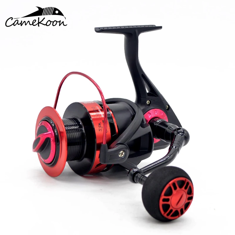 CAMEKOON спиннинговая Рыболовная катушка 20 кг углеродное волокно 12+ 1 Шариковые подшипники Ультра гладкая морская Рыболовная катушка