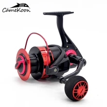 CAMEKOON спиннинговая Рыболовная катушка 20 кг углеродное волокно 12+ 1 Шариковые подшипники Ультра гладкая морская Рыболовная катушка