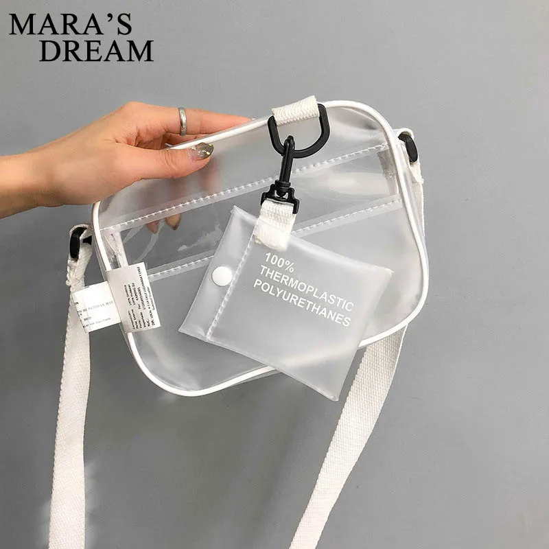 Прозрачная Матовая пляжная маленькая квадратная сумка Mara's Drea в гонконгском