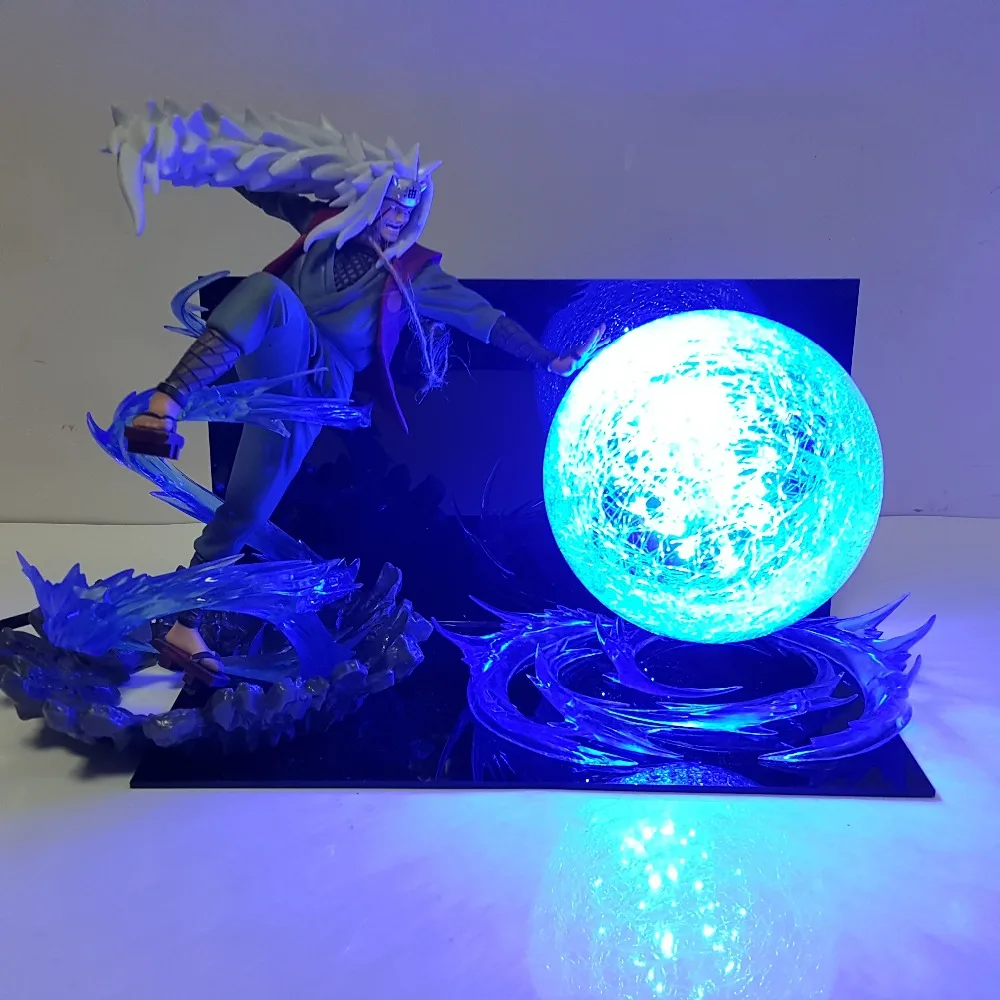 Naruto Jiraiya Rasengan Led Night Lights Desk Lamp Anime Naruto Shippuden Jiraiya Lampara Led Lighting Bulb