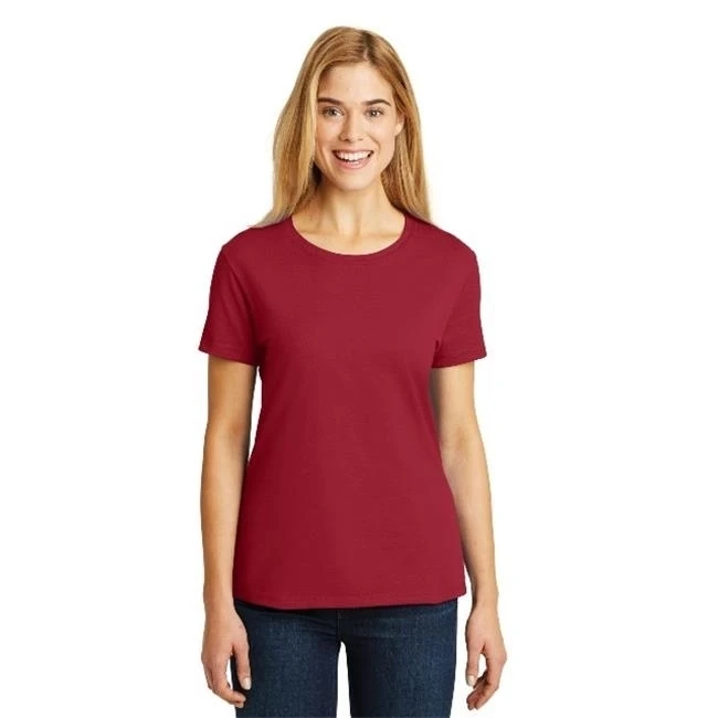 Hanes SL04 Ladies Nano-T Cotton T-Shirt Deep Red - 3XL