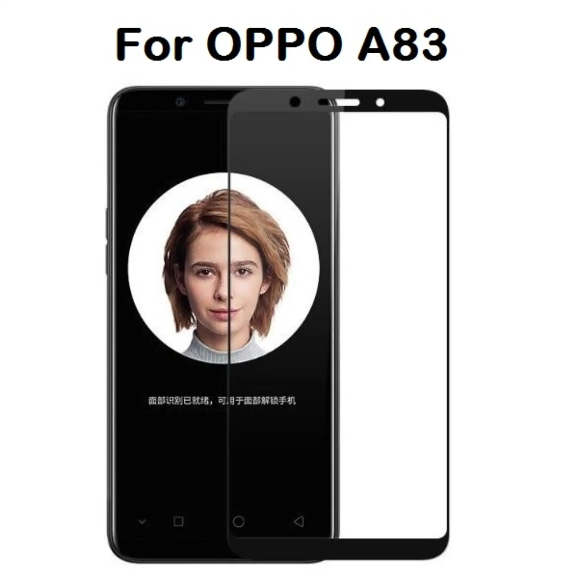 For OPPO A83 Full Covered Tempered Glass Screen Protector 9H Full Cover