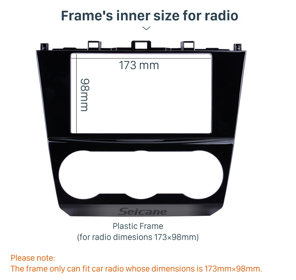 Seicane 173*98 мм установка 2DIN автомобиля Радио Рамка панель для Subaru Impreza Forester XV Levorg Crosstrek Dash ободок отделка комплект
