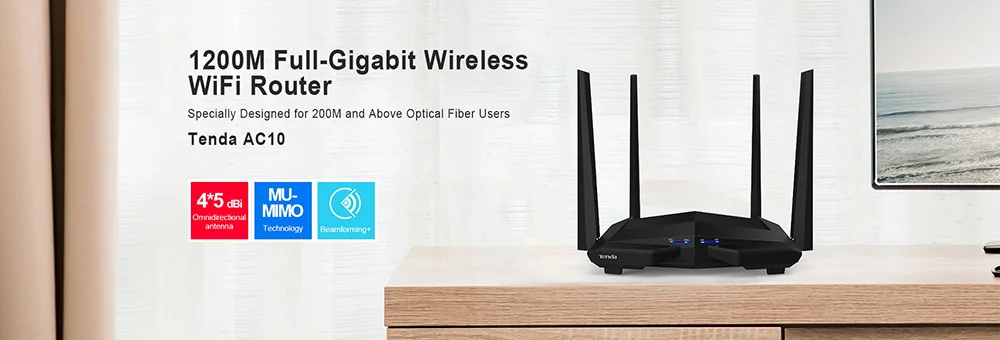 Tenda AC6 1200 Мбит/с wi fi маршрутизатор Беспроводной ретранслятор 11AC Dual Band 2,4 г/5,0 ГГц умные ПДУ приложение английский прошивки