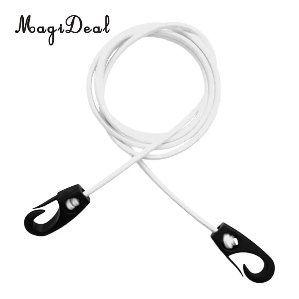 MagiDeal 185mm 5mm Elastic Bungee Cord Shock Rope Lanyard & Hook Snaps Tie Down Fishing Dinghy Kayak Boat RV Caravan