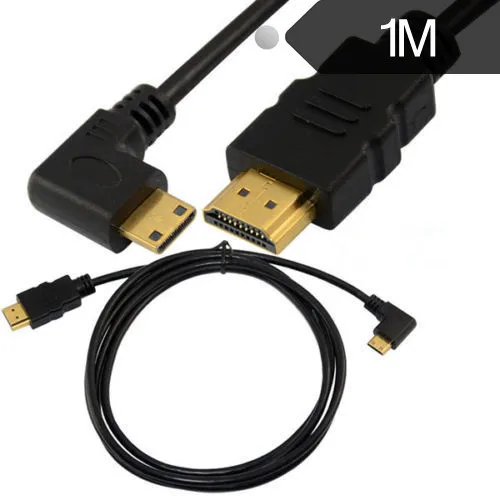 Премиум 0 15 М-1 8 м 1080P 6Ft HDMI 1 4 штекер к мини левый Угловой Штекер кабель | Компьютеры
