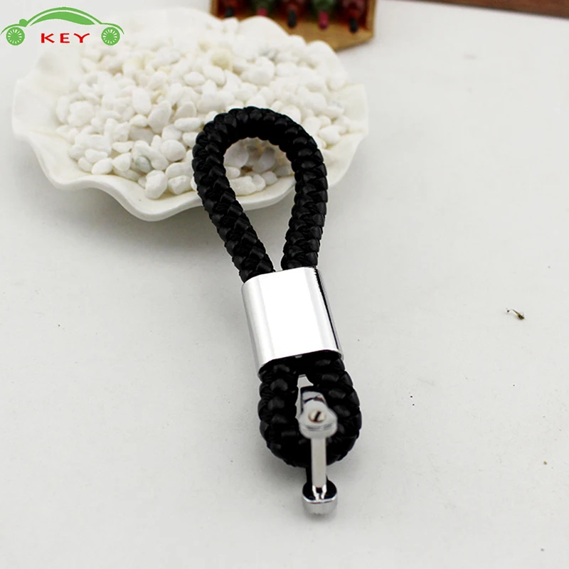 Плетеная веревка брелок для автомобильных ключей Jeep Suzuki KIA Hyundai Peugeot Renault Mercedes BMW