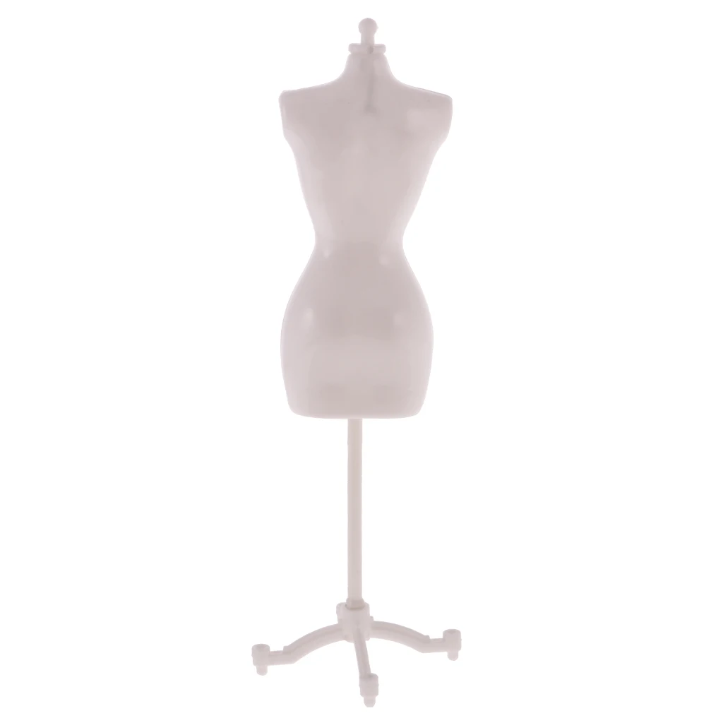 2 Pieces Display Holder Dress Clothes Mannequin Model Stand pretend play Furniture Toys  fits for 12inch dolls to display.