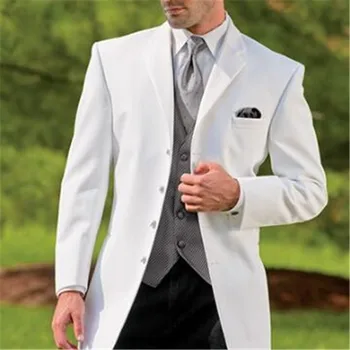 

Tailor Made Red Long Coat Wedding Suit For Men 3Pieces(Jacket+Pant+Vest+Tie) Prom Masculino Trajes De Hombre Blazer 768