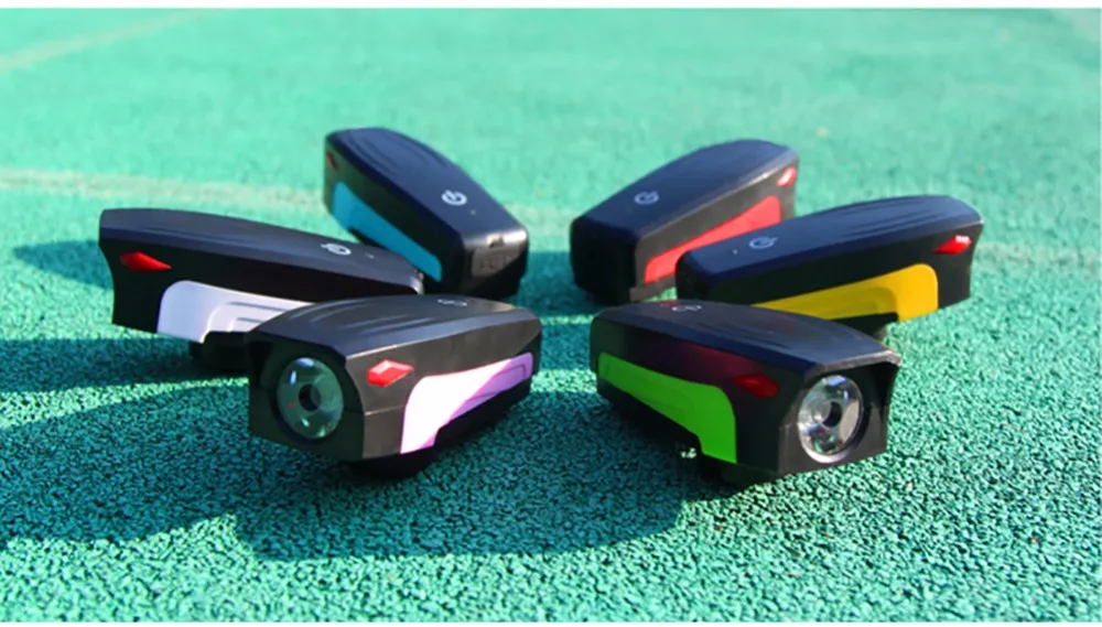 Top WEST BIKING Bicycle Front Light USB Lamp Bike 2000mAh 5 Modes Light For Bicycle Headlight Led Rechargeable With 130 db Speaker 19