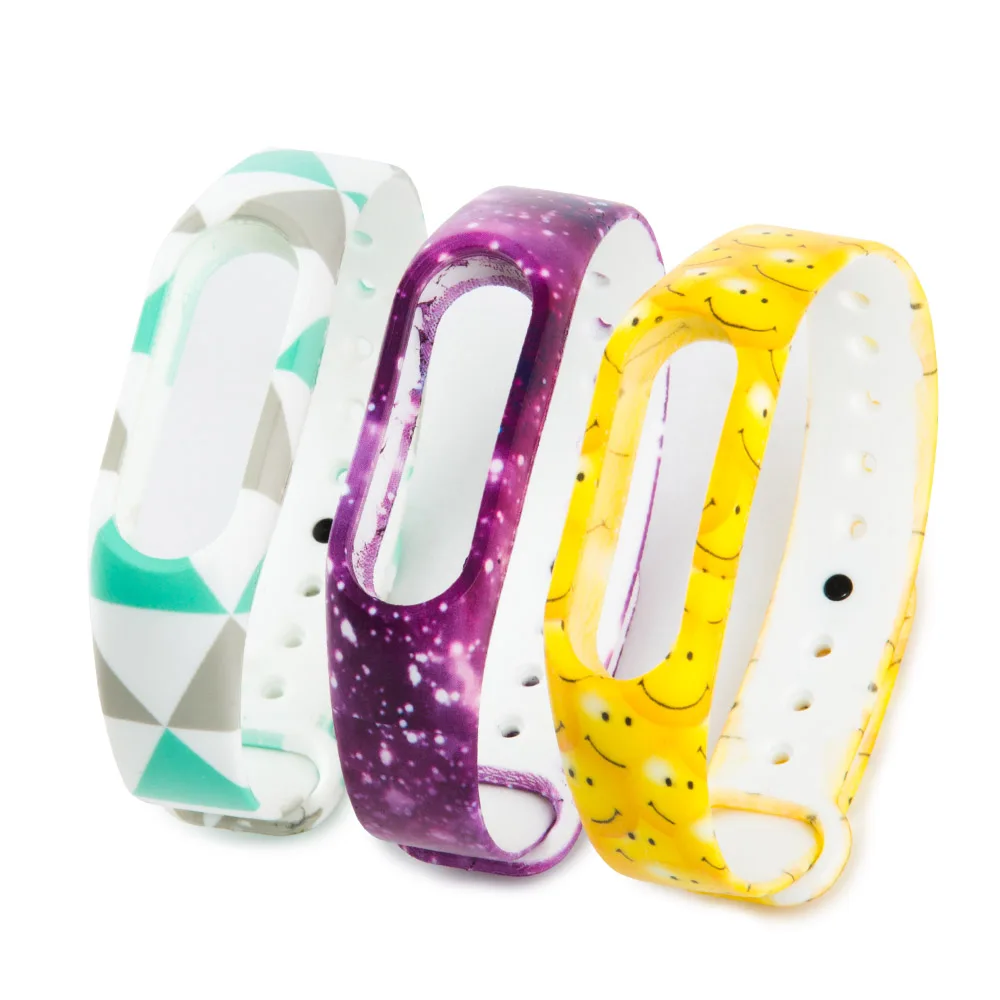(XM2HS) 3 шт./лот T21 силиконовый ремешок для Xiaomi Mi Band 2 mi band браслет сменный браслета