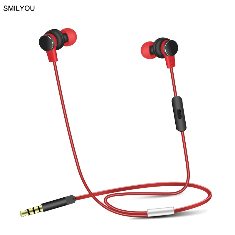 

SMILYOU V3 In-Ear Earphone Colorful Metal Headset Hifi Earbuds Bass Earphones for Phone Ear Phones fone de ouvido Free Shipping