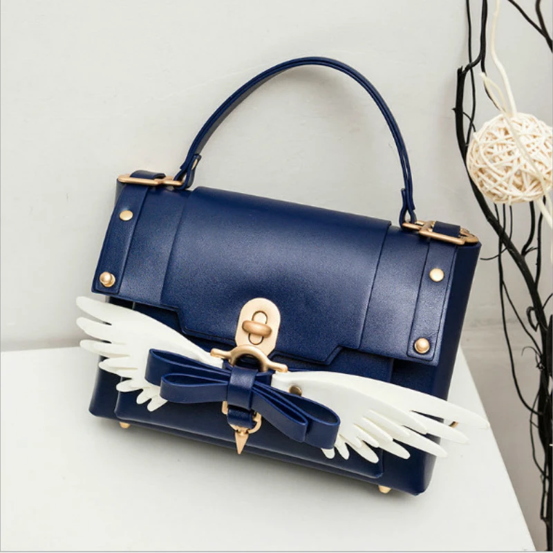 

2018 new ladies Backpacks women's hit color bow bag shoulder slung fashion bags